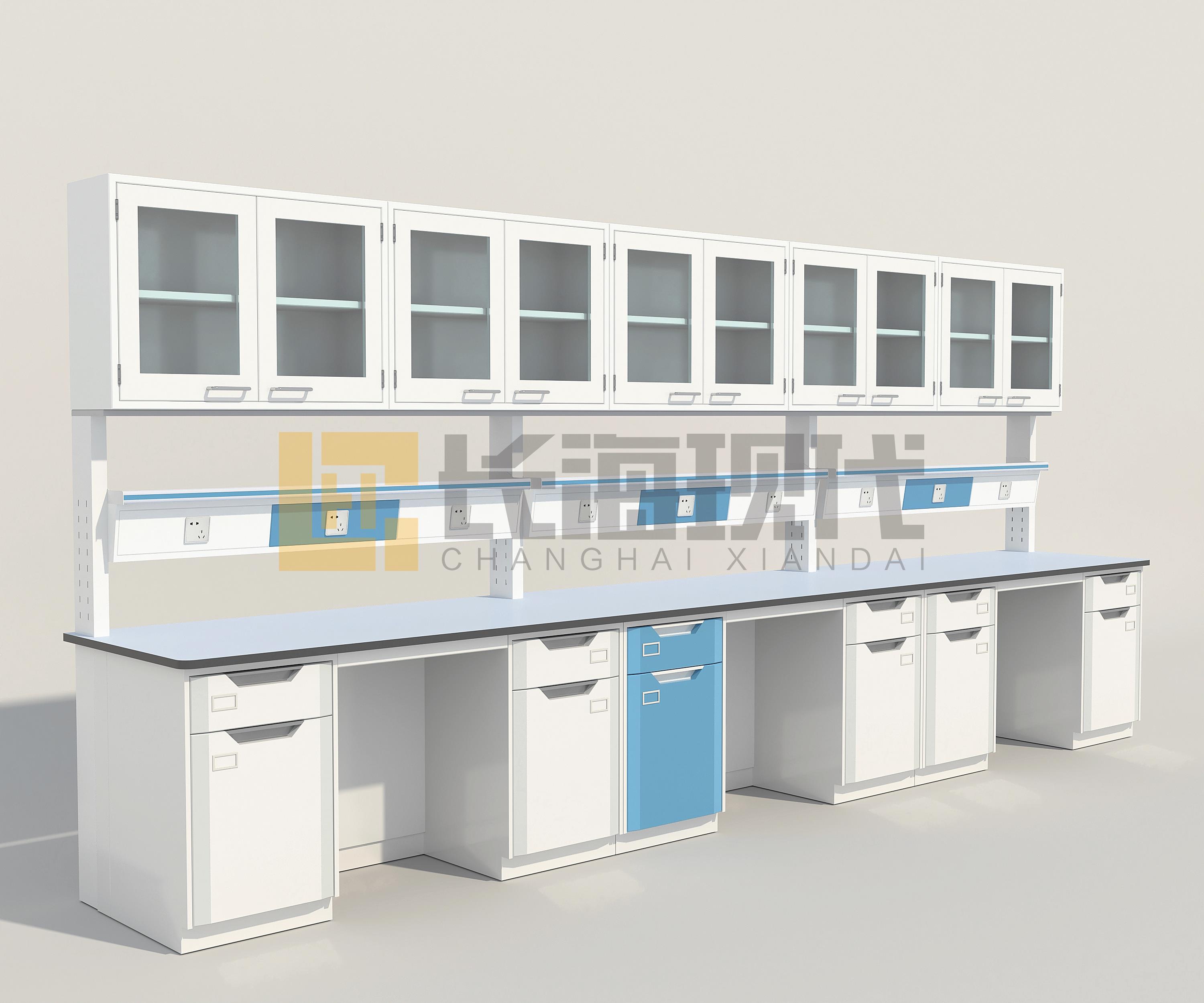 湘雅孝騫樓21：QG-邊臺(tái)帶架吊柜5000x800x850 ^副